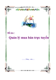 Đồ án - Quản lý mua bán trực tuyến