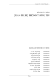 Bài thuyết trình Quản trị hệ thống thông tin