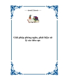 Giải pháp phòng ngừa, phát hiện xử lý các tiêu cực