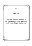 Luận văn: Phân tích nội dung cơ bản của luật cạnh tranh và so sánh hành vi bán phá gía và gièm pha