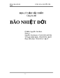 Báo cáo: Báo nhiệt đới