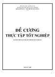 Đề cương thực tập tốt nghiệp dành cho ngành Tài chính Ngân hàng - ĐH Mở TP.HCM