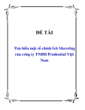 Tiểu luận: Tìm hiểu một số chính sách Mareting của công ty TNHH Prudential Việt Nam