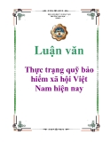 Luận văn: Thực trạng quỹ bảo hiểm xã hội Việt Nam hiện nay