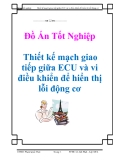 Đồ án tốt nghiệp: Thiết kế mạch giao tiếp giữa ECU và vi điều khiển để hiển thị lỗi động cơ