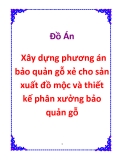 Đồ án: Xây dựng phương án bảo quản gỗ xẻ cho sản xuất đồ mộc và thiết kế phân xưởng bảo quản gỗ