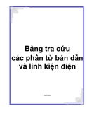 Bảng tra cứu các phần tử bán dẫn và linh kiện điện tử