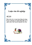 Phân tích rủi ro trong hoạt động tín dụng trung và dài hạn