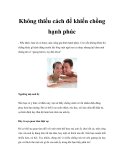 Không thiếu cách để khiến chồng hạnh phúc - Nếu khéo, bạn sẽ có được