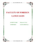 BÁO CÁO " FACULTY OF FOREIGN LANGUAGES "