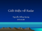 Giới thiệu về Radar - Nguyễn Hồng Quang