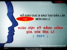 Bài giảng Giáo dục kỹ năng sống qua môn Địa Lí (THPT)