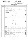Đáp án đề thi tuyển sinh Đại học môn Toán khối D năm 2010
