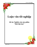 Báo cáo thực tập: Nghiên cứu sản phẩm khô thịt heo