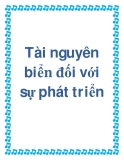 Tài nguyên biển đối với sự phát triển