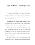 Bệnh mạch vành – Thực tế nguy hiểm  