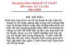 Bài giảng Hình hoạ & Vẽ kỹ thuật - Bùi Văn Hảo (2009)