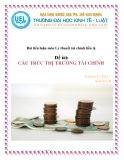 Bài tiểu luận môn Lý thuyết tài chính tiền tệ: Cấu trúc thị trường tài chính