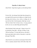 Tìm hiểu về Alfred Nobel Alfred Nobel