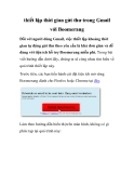 thiết lập thời gian gửi thư trong Gmail với Boomerang