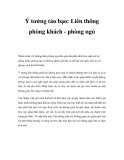 Ý tưởng táo bạo: Liên thông phòng khách  