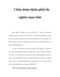 Chẩn đoán bệnh phổi tắc nghẽn mạn tính   
