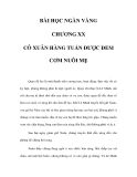 BÀI HỌC NGÀN VÀNG - CHƯƠNG XX 