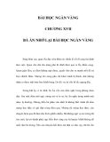 BÀI HỌC NGÀN VÀNG - CHƯƠNG XVII 