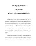 BÀI HỌC NGÀN VÀNG - CHƯƠNG XVI  