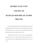 BÀI HỌC NGÀN VÀNG - CHƯƠNG XII 