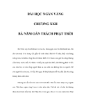 BÀI HỌC NGÀN VÀNG - CHƯƠNG XXII  