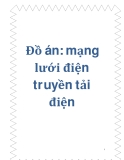 đồ án: mạng lưới điện truyền tải điện