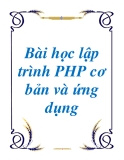 Bài học lập trình PHP cơ bản và ứng dụng - Nguyễn Hữu Duy