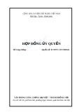 Hợp đồng ủy quyền thực hiện thủ tục pháp lý