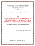 Tiểu luận: Thực trạng sử dụng thiết bị điện tử và nhận thức của sinh viên về ảnh hưởng của chúng đối với sức khỏe