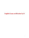 English Exam certification by B