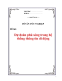 Đồ án: “Dự đoán phủ sóng trong hệ thống thông tin di động”