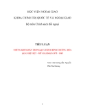Tiểu luận " NHỮNG KHÓ KHĂN TRONG QUÁ TRÌNH BÌNH THƯỜNG  HÓA QUAN HỆ VIỆT – MỸ GIAI ĐOẠN 1975 – 1985 "