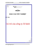 Báo cáo thực tập: Vai trò của công ty lữ hành