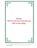 Đồ án: thiết kế, tính toán sa bàn thực tập điện tử công nghiệp