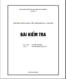 Bài kiểm tra tư tưởng Hồ Chí Minh