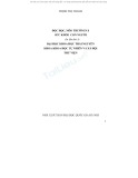 Giáo trình Độc học, môi trường và sức khỏe con người - TS. Trịnh Thị Thanh (ĐH Khoa học Thái Nguyên)