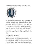 Top 5 trình quản lý download dành cho Linux 