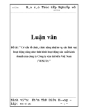 Đề tài: " Cơ cấu tổ chức, chức năng nhiệm vụ, các lĩnh vực hoạt động cũng như tình hình hoạt động sản xuất kinh doanh của công ty Công ty vận tải biển Việt Nam (VOSCO) "