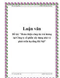 Đề tài: "Hoàn thiện công tác trả lương tại Công ty cổ phần xây dựng nhà và phát triển hạ tầng Hà Nội"