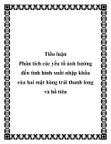 Đề tài: Phân tích các yếu tố ảnh hưởng đến tình hình xuất nhập khẩu của hai mặt hàng trái thanh long và hồ tiêu