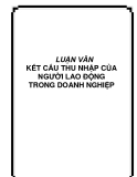 Đề tài: Kết cấu thu nhập của người lao động trong doanh nghiệp