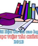 Ôn thi cao học môn Toán kinh tế (Trần Ngọc Hội - 2009) Phần I: Quy hoạch tuyến tính