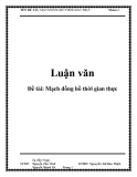 Đồ án: Mạch đồng hồ thời gian thực