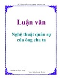 Luận văn: Nghệ thuật quân sự của ông cha ta